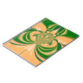 Geel groen ontwerp. notitieboek (Linkerzijde)