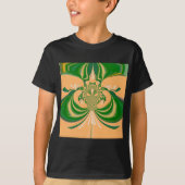 Geel groen ontwerp. t-shirt (Voorkant)