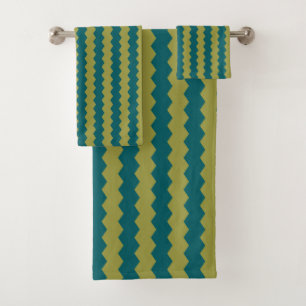 Geel groen ontwerp voor de doek bad handdoek