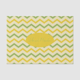 Geel Groen Oranje Craft Hand Made of Bedankt Tissuepapier