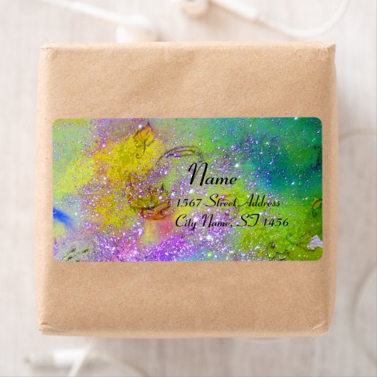 Geel groen paars etiket (Insitu)