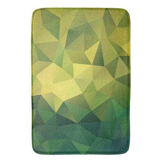 Geel groen patroon badmat (Voorkant Verticaal)