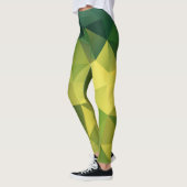 Geel groen patroon leggings (Links)