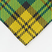 Geel Groen Plaid Tartan Patroon Ontwerp Fleece Deken (Hoek)