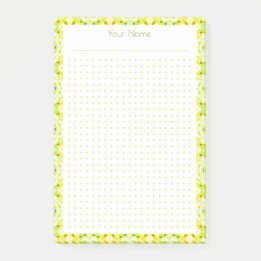 Geel Groen Puntnet Lay-out College Plan Planner Post-it® Notes