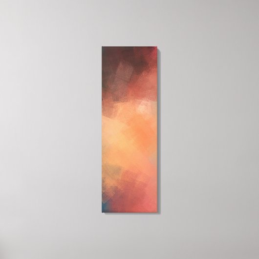 Geel Groen Rood Blauw Moderne Abstracte Kunst Canvas Afdruk (Voorkant)