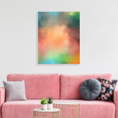 Geel Groen Rood Blauw Moderne Abstracte Kunst Canvas Afdruk (Insitu (Woonkamer))