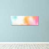 Geel Groen Rood Roze Blauw Paars Abstracte Kunst Canvas Afdruk (Insitu (Houten vloer))