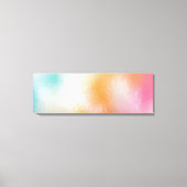 Geel Groen Rood Roze Blauw Paars Abstracte Kunst Canvas Afdruk (Voorkant)