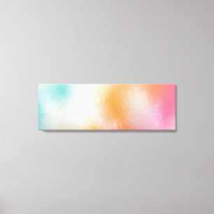 Geel Groen Rood Roze Blauw Paars Abstracte Kunst Canvas Afdruk