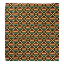 Geel, Groen, Rood, Zwart Afrikaans Kente Doek