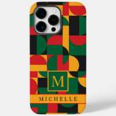 geel groen rood zwart geometrisch Case-Mate iPhone case (Achterkant)