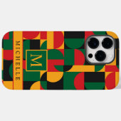 geel groen rood zwart geometrisch Case-Mate iPhone case (Achterkant (horizontaal))