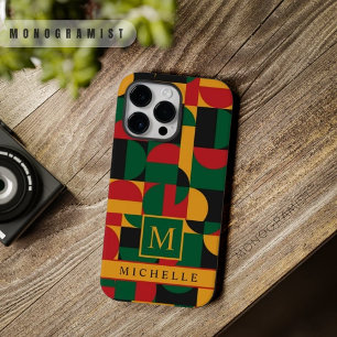 geel groen rood zwart geometrisch Case-Mate iPhone 14 pro max hoesje