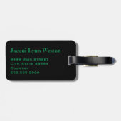 Geel, Groen, Rood, Zwart Kente Doek Bagagelabel (Achterkant horizontaal)