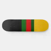 Geel Groen Rood Zwart Kleur Block Design Persoonlijk Skateboard (Horizontaal)