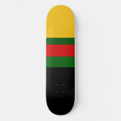 Geel Groen Rood Zwart Kleur Block Design Persoonlijk Skateboard (Voorkant)