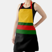 Geel Groen Rood Zwart Kleur Block Design Schort