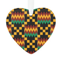 Geel, groen, rood, zwarte Kente-stof