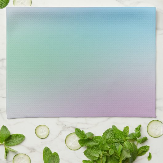 Geel Groen Roze Blauw Paarse Kleurrijke Sjabloon Theedoek (Gevouwen)