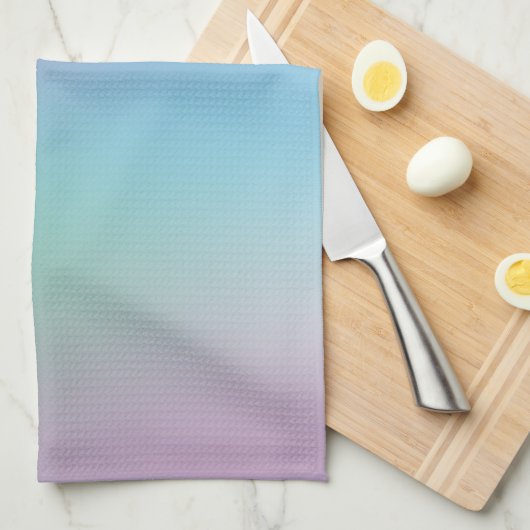 Geel Groen Roze Blauw Paarse Kleurrijke Sjabloon Theedoek (Quarter Fold)