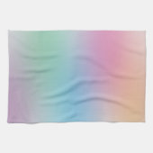 Geel Groen Roze Blauw Paarse Kleurrijke Sjabloon Theedoek (Horizontaal)