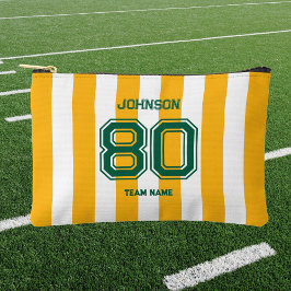 Geel Groen Sport Team Custom Naam Team Etui