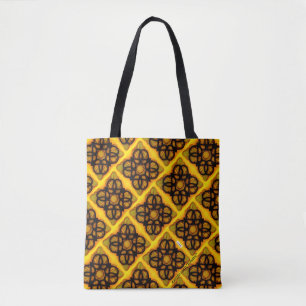 Geel groen tote bag
