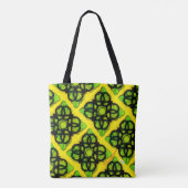 Geel groen tote bag (Achterkant)