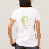 Geel groen twinkle Twinkle Little Star voeg naam t T-shirt (Achterkant)