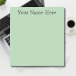 Geel Groen Unieke Gepersonaliseerde Leraar Geschen Notitieblok<br><div class="desc">Pastel Geel Groen Eenvoudig,  Uniek,  Schoon Gepersonaliseerd Notitieblok. Casual handschrifttekst. Notitieblok Sjabloon. Voeg je voornaam,  achternaam,  initiaal letters toe. Personaliseer voor uw eigen gebruik. Klik op de knop "Aanpassen" om de achtergrondkleur,  lettertypestijlen en lettertypekleur te wijzigen.</div>