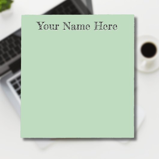 Geel Groen Unieke Gepersonaliseerde Leraar Geschen Notitieblok