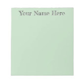 Geel Groen Unieke Gepersonaliseerde Leraar Geschen Notitieblok (Voorkant)