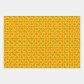 geel groen verjaardagspakpapier inpakpapier vel (Voorkant)