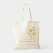 Geel groen Waterverf Roos Vloerbunch bruiloft Tote Bag (Voorkant)