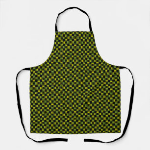 Geel Groen Weefpatroon Schort
