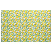 Geel groen wit lemonpatroon stof (Yard (91,4 cm))