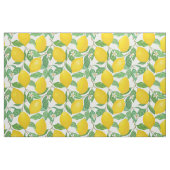 Geel groen wit lemonpatroon stof (Fat Quarter)