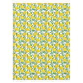 Geel groen wit lemonpatroon tafelkleed (Voorkant)