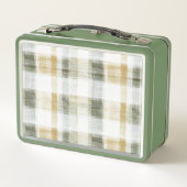Geel Groen Wit Plaid Strepen Verjaardag (Achterkant)