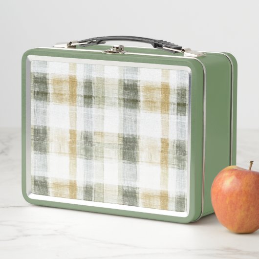 Geel Groen Wit Plaid Strepen Verjaardag (In situ)