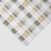 Geel Groen Wit Plaid Strepen Verjaardag Tissuepapier (Detail)