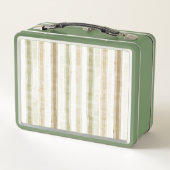 Geel Groen Witte Strepen Kip Hoed (Achterkant)