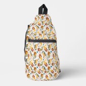 Geel & Groen Zeemeermin Patroon Sling Bag (Voorkant)
