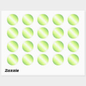 Geel-groene blanco Sjabloon Aangepast rendement le Ronde Sticker (Vel)