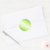 Geel-groene blanco Sjabloon Aangepast rendement le Ronde Sticker (Envelop)