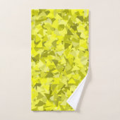 Geel Groene Driehoek Patroon Bad Handdoek (Handdoek)