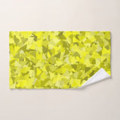 Geel Groene Driehoek Patroon Bad Handdoek (Handdoek)