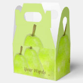 Geel-groene perenjood en zoet bedankdoosjes (Geopend)