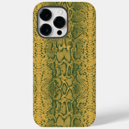 Geel Groene Slang Huid Dierenprint Case-Mate iPhone 14 Pro Max Hoesje